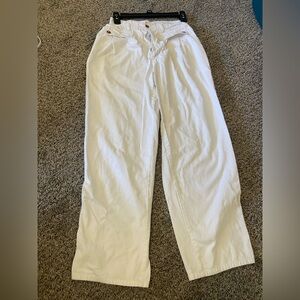 White Casual Pants